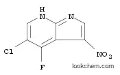 Molecular Structure of 1196507-34-2 (1H-Pyrrolo[2,3-b]pyridine, 5-chloro-4-fluoro-3-nitro-)